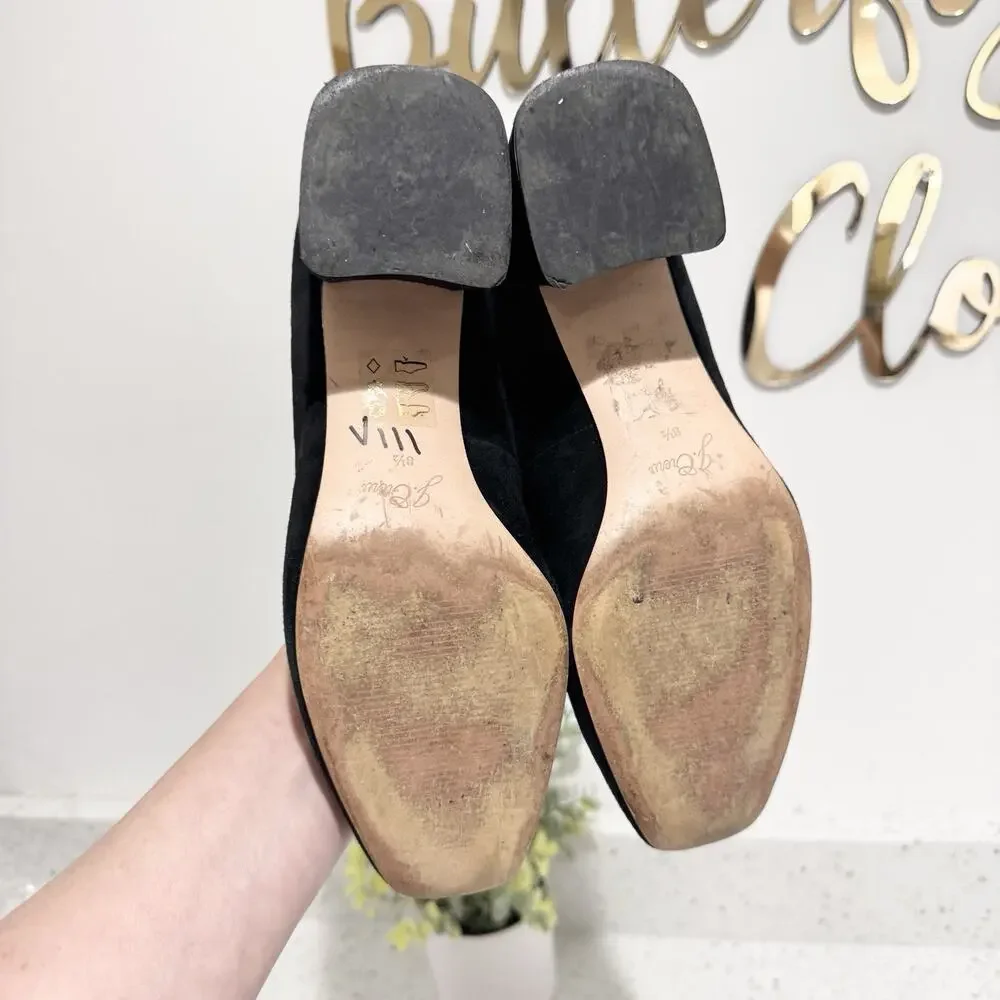 J. Crew Kate Black Suede Pumps Size 8.5